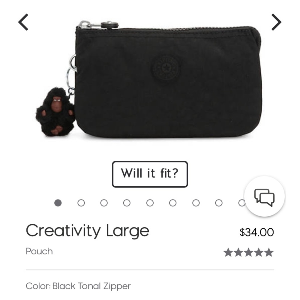 🐒 Kipling Creativity Pouch - Lg. - Picture 7 of 7